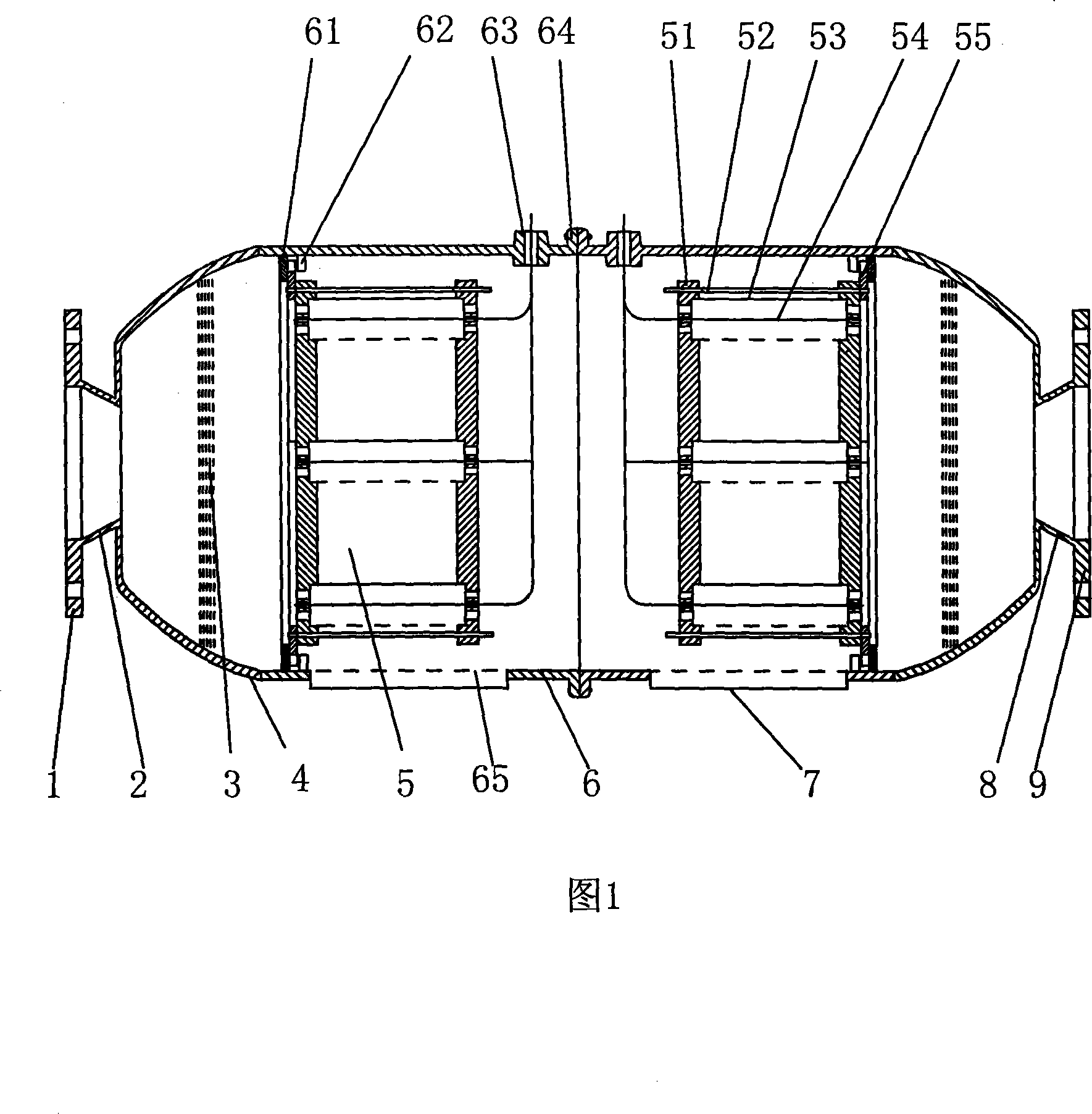 Motor engine exhaust gas cleaning device