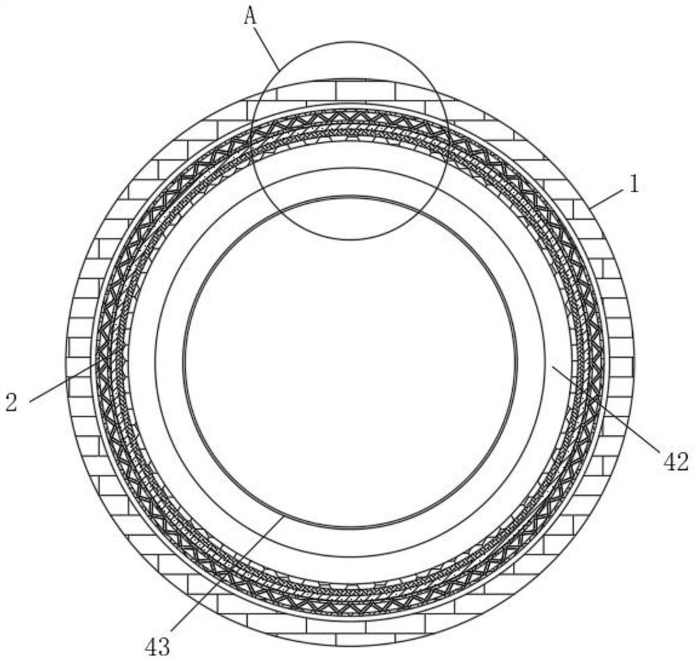 Ultrahigh-temperature polymer polyethylene lining pipe