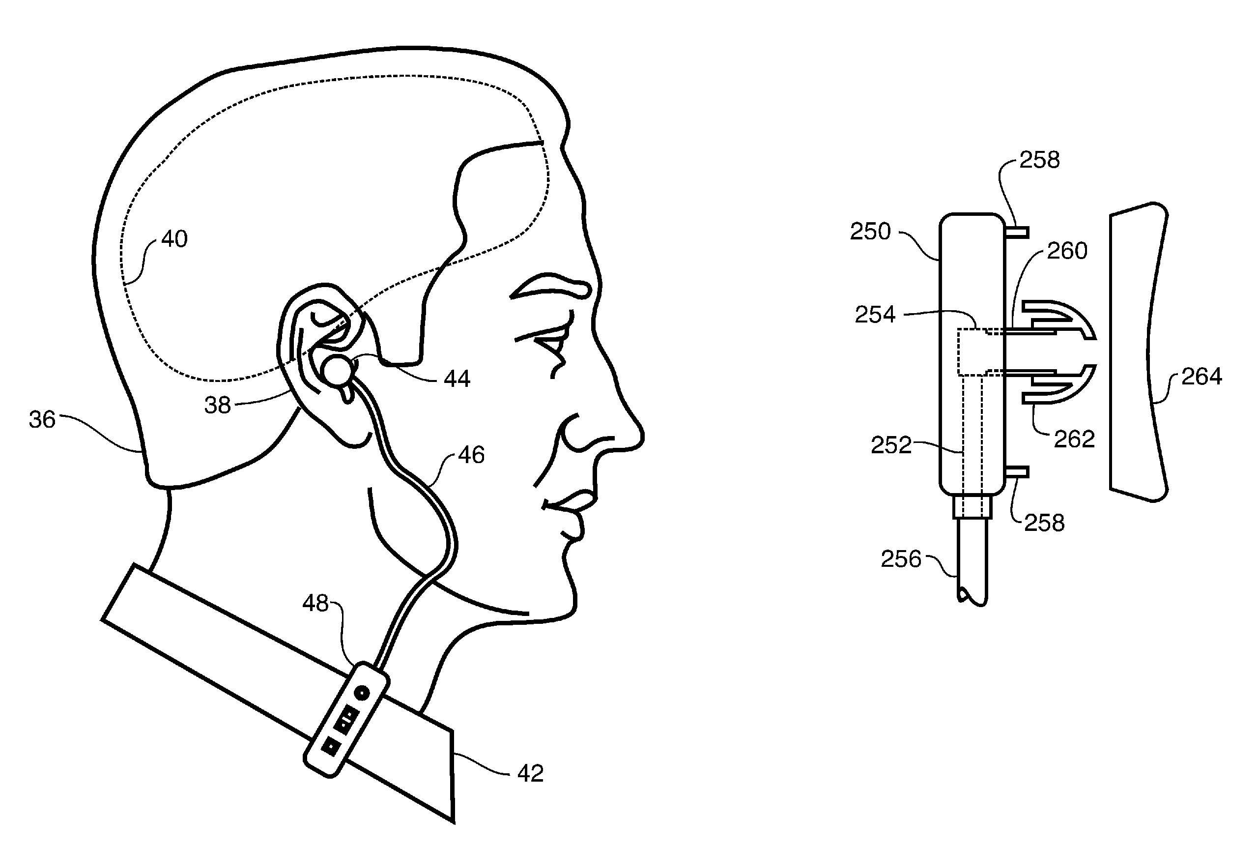 Wireless air tube headset