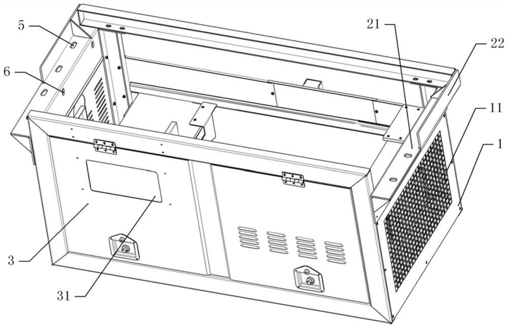 Structure system for installing environment-friendly intelligent cold-chain logistics vehicle refrigeration generator set