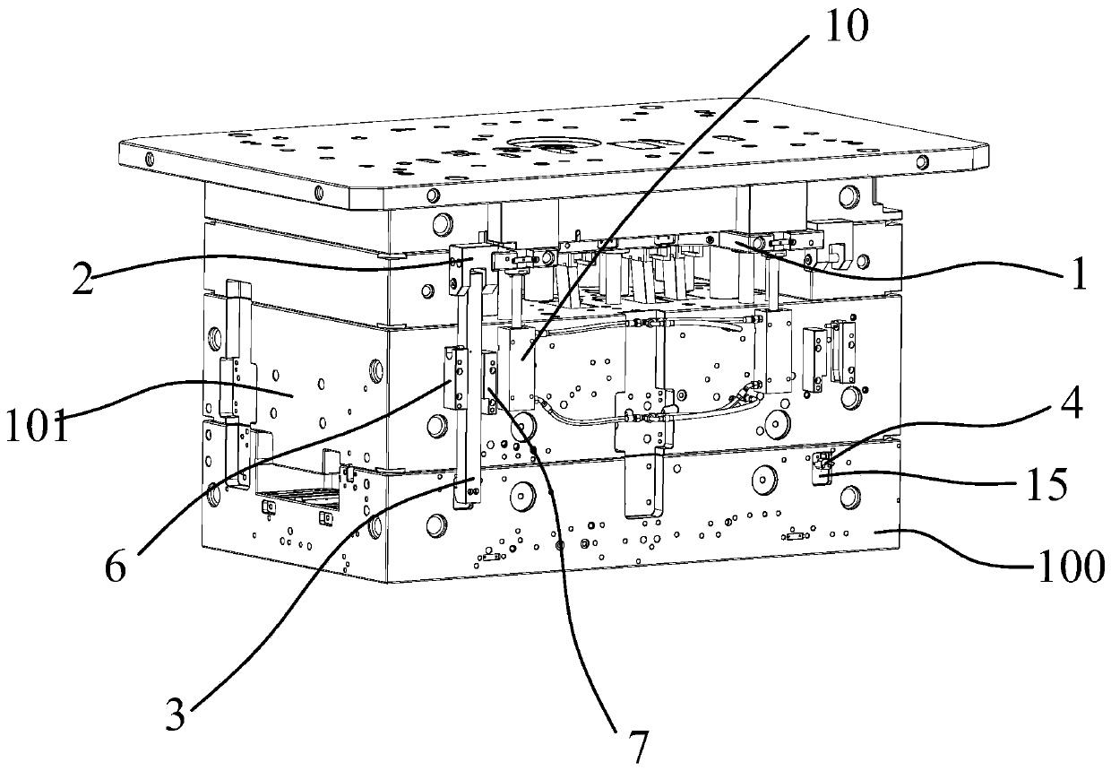 An instrument panel mold hook structure