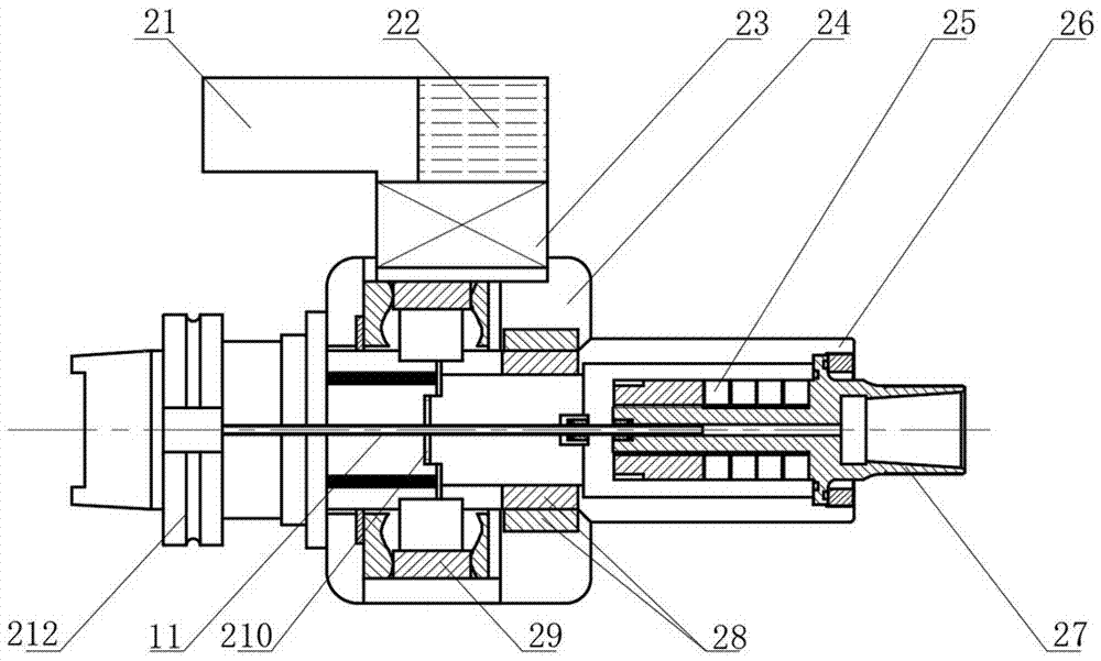 Compound vibration drilling device and machining method