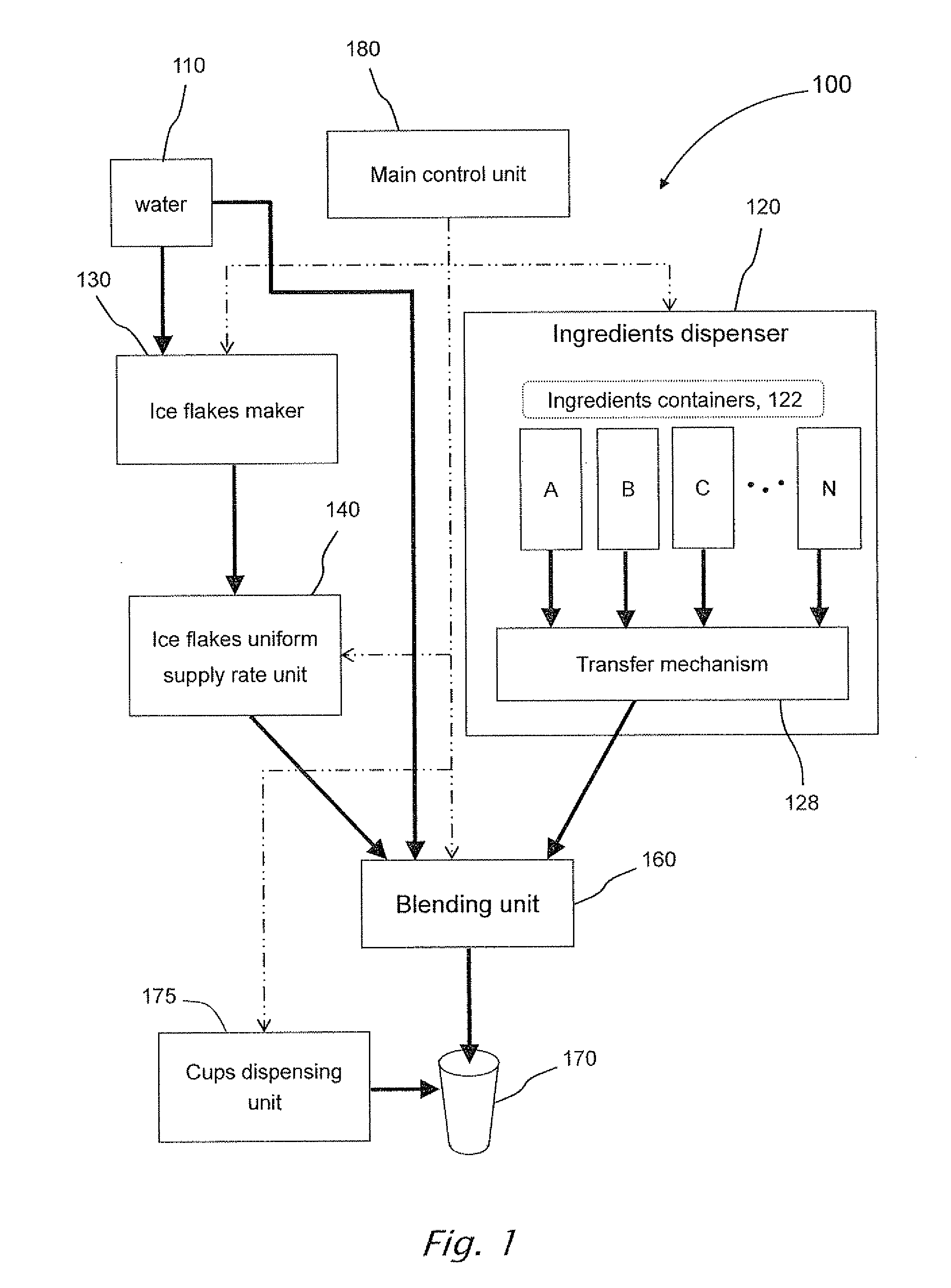 Apparatus for dispensing made to-order frozen beverage