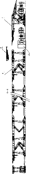 Fully mechanized working faces track along end head bracket