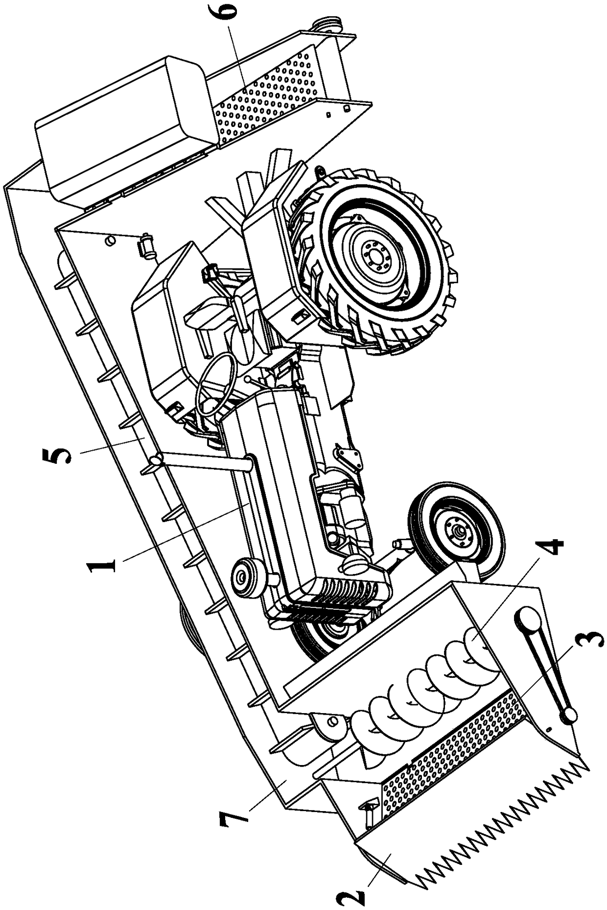 An automatic soil notoginseng harvester