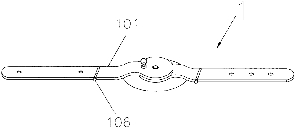 Quick fixing and binding device for multi-part fracture site treatment