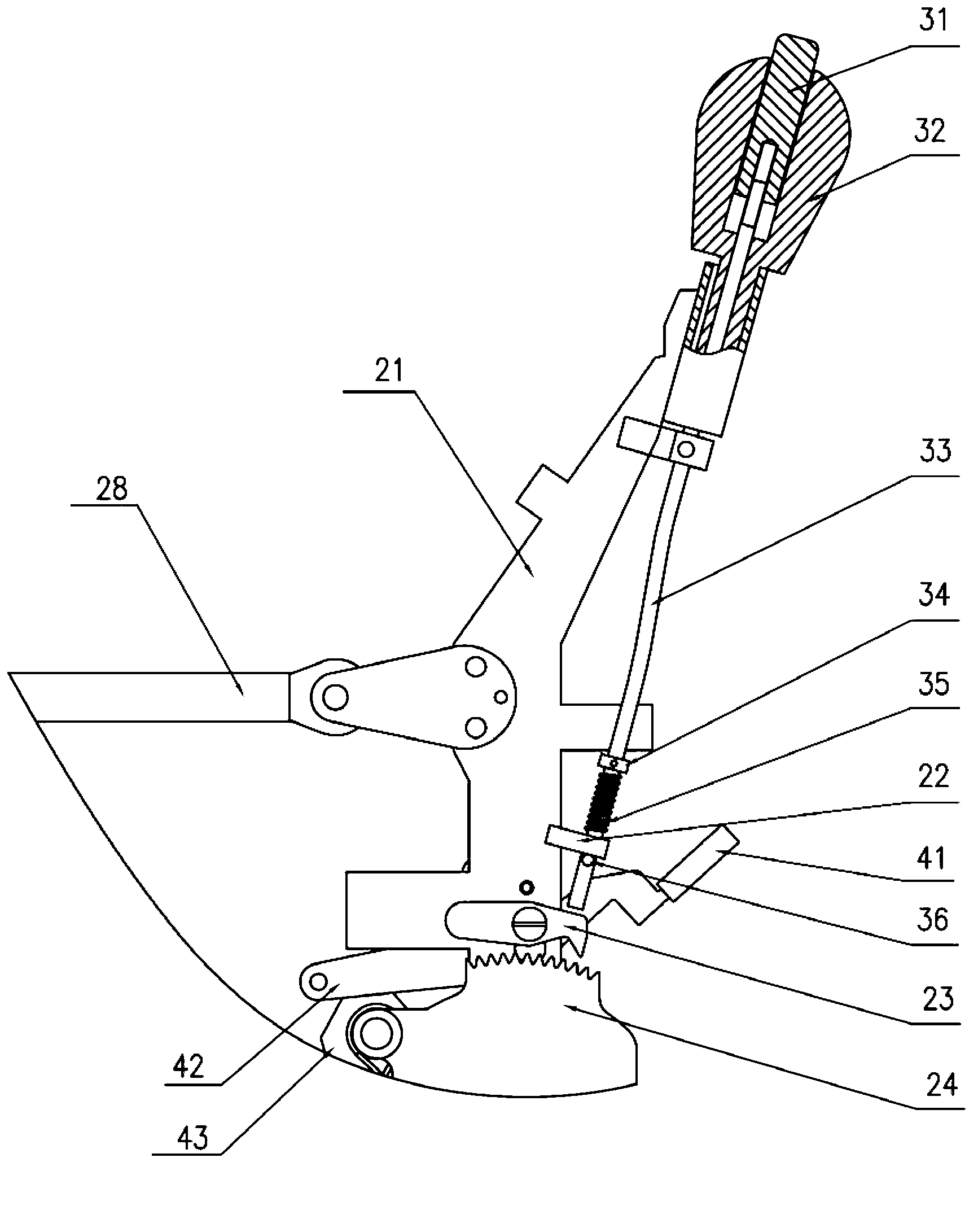 Manual control device for accelerator and brake system of automobile