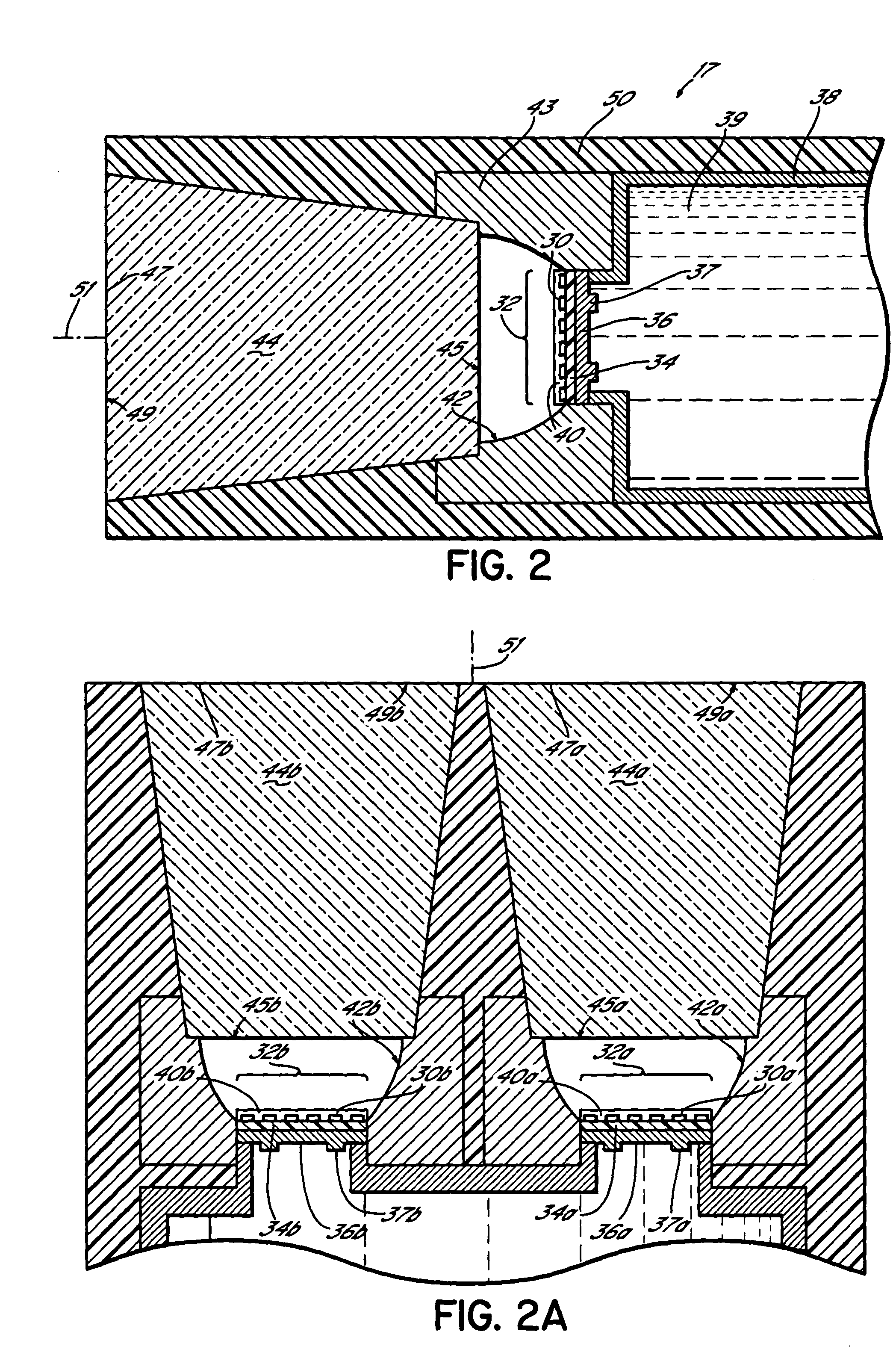 Apparatus and method for curing materials with light radiation