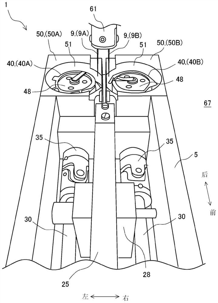 Double-needle lockstitch sewing machine