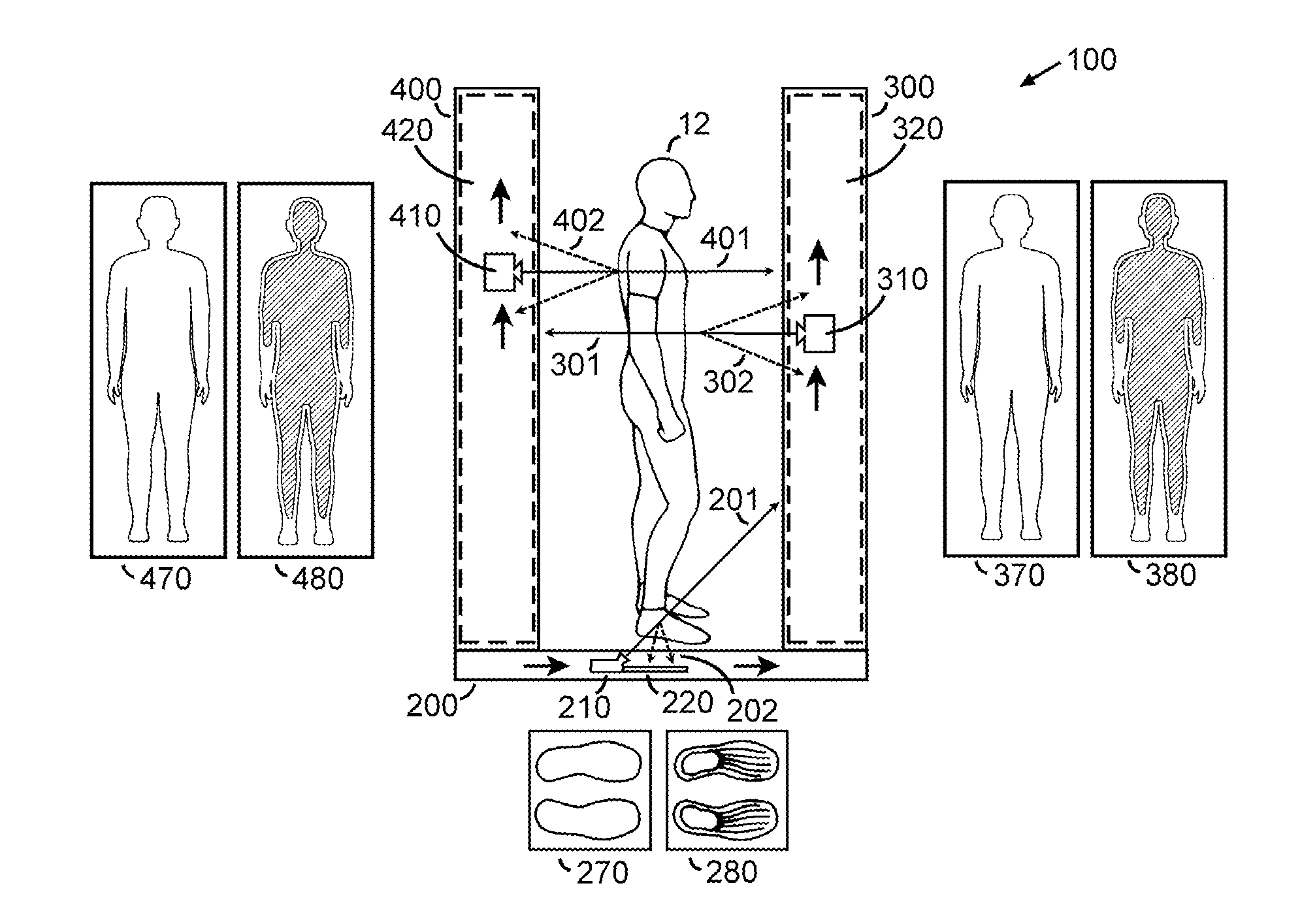 Body Scanner With Improved X-ray Transmission Imaging