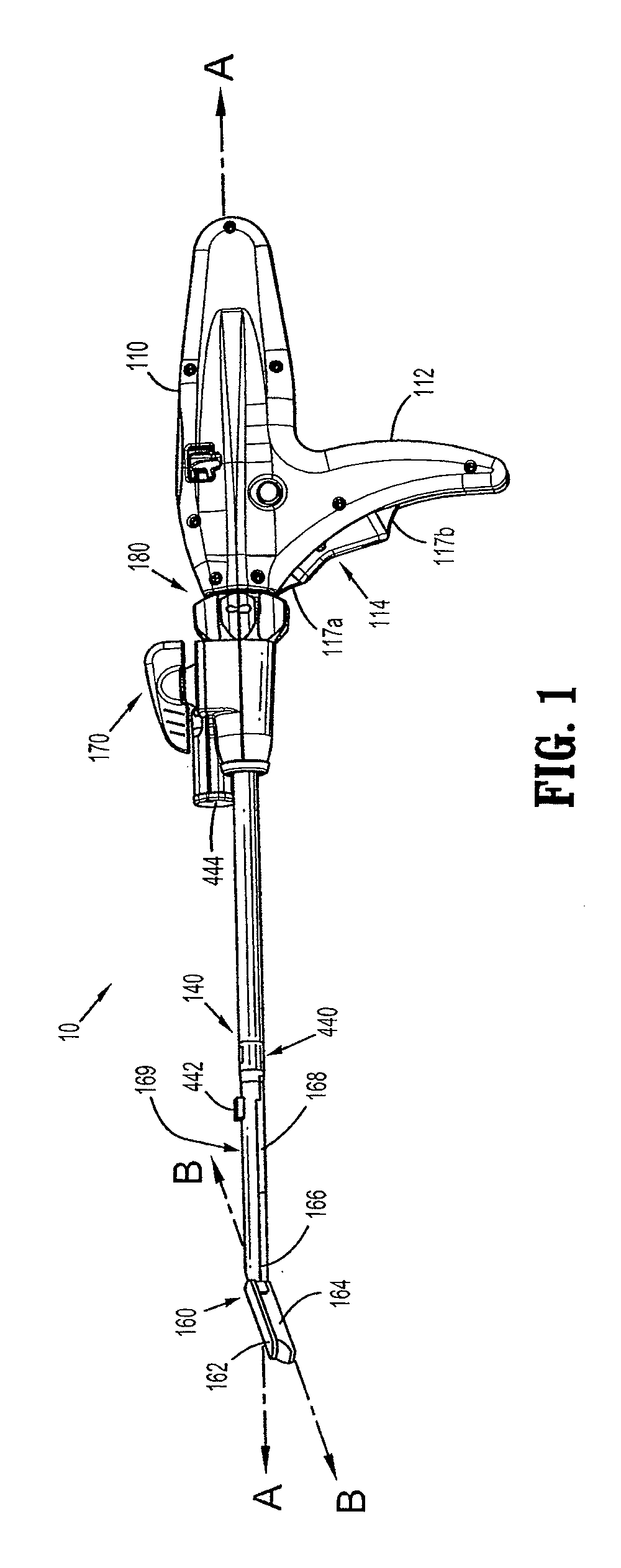 Battery ejection design for a surgical device