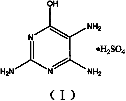 Method for effectively reducing nickel remaining in 2,4,5-triamino-6-hydroxypyrimidinesulfate