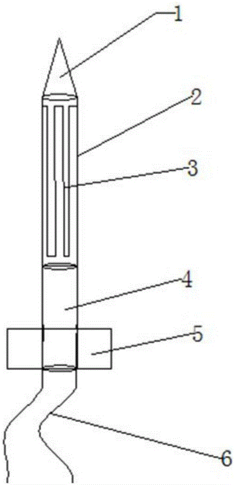 Electrical heating cigarette needle-type heater and preparation method thereof