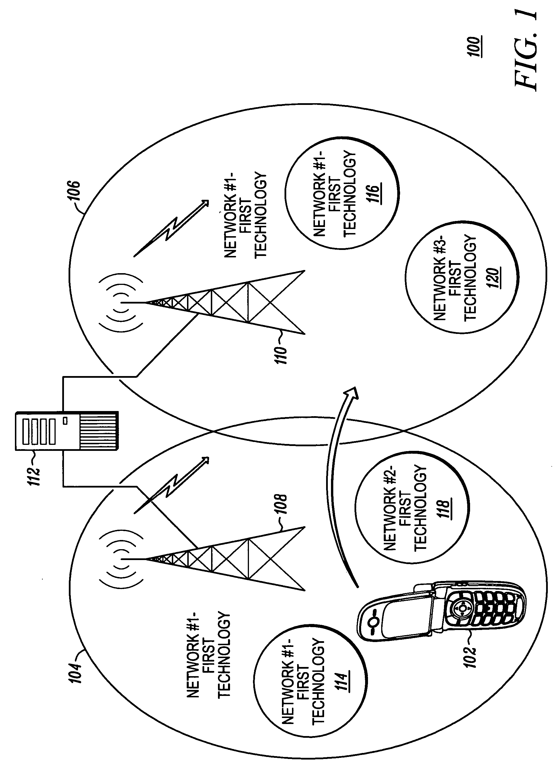 System and method for determining availability of radio access technology associated with a wireless network