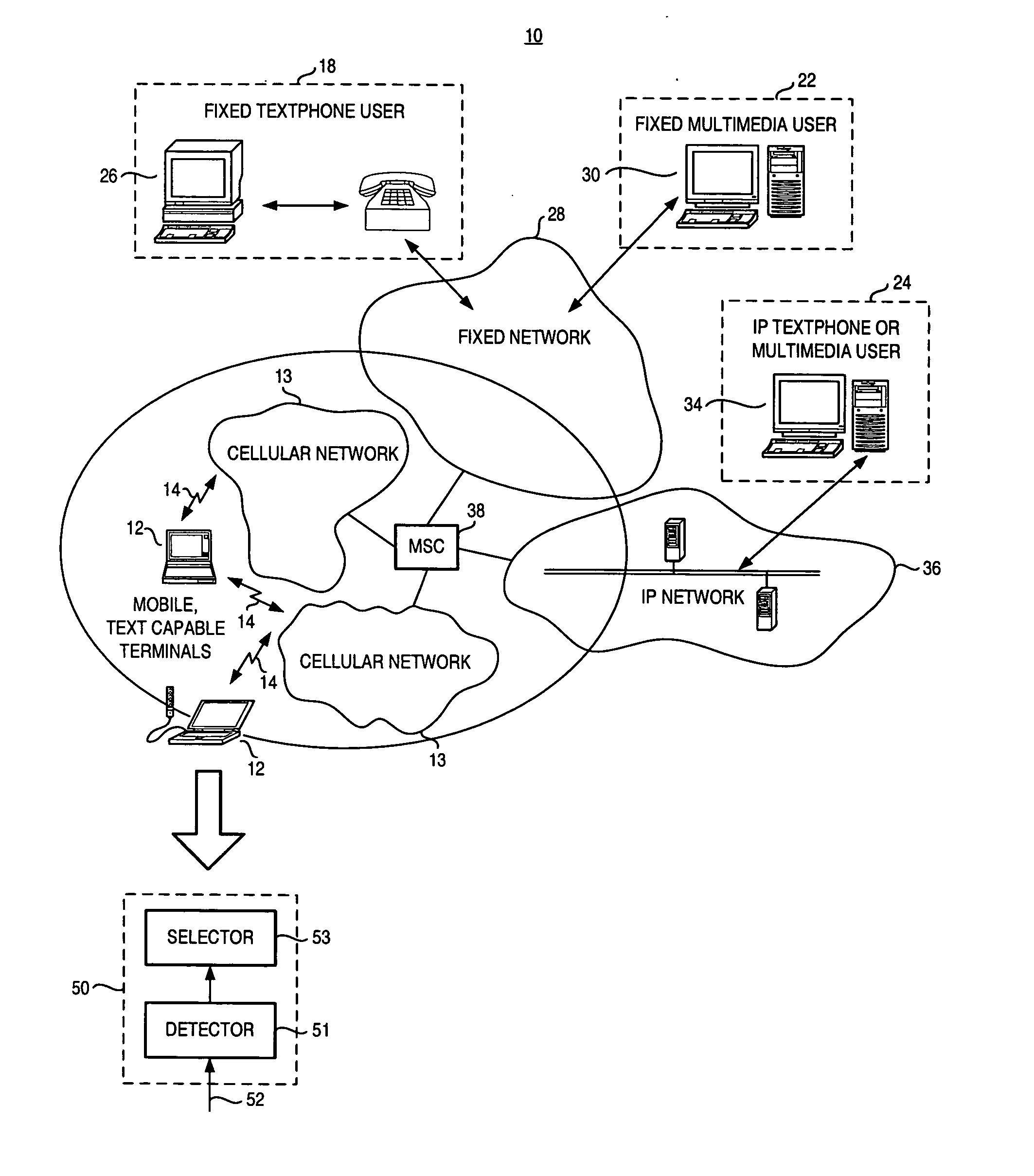 Apparatus, and an associated method, for communicating text data in a radio communication system