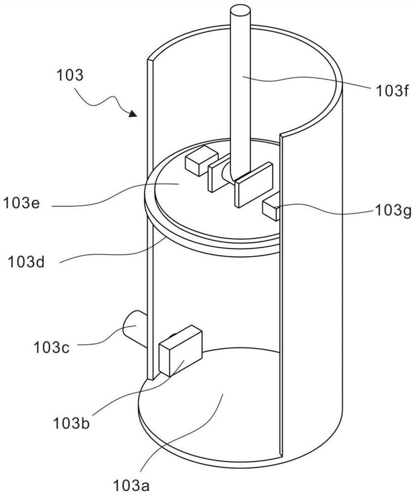 Water-based paint stirring, monitoring and feeding device