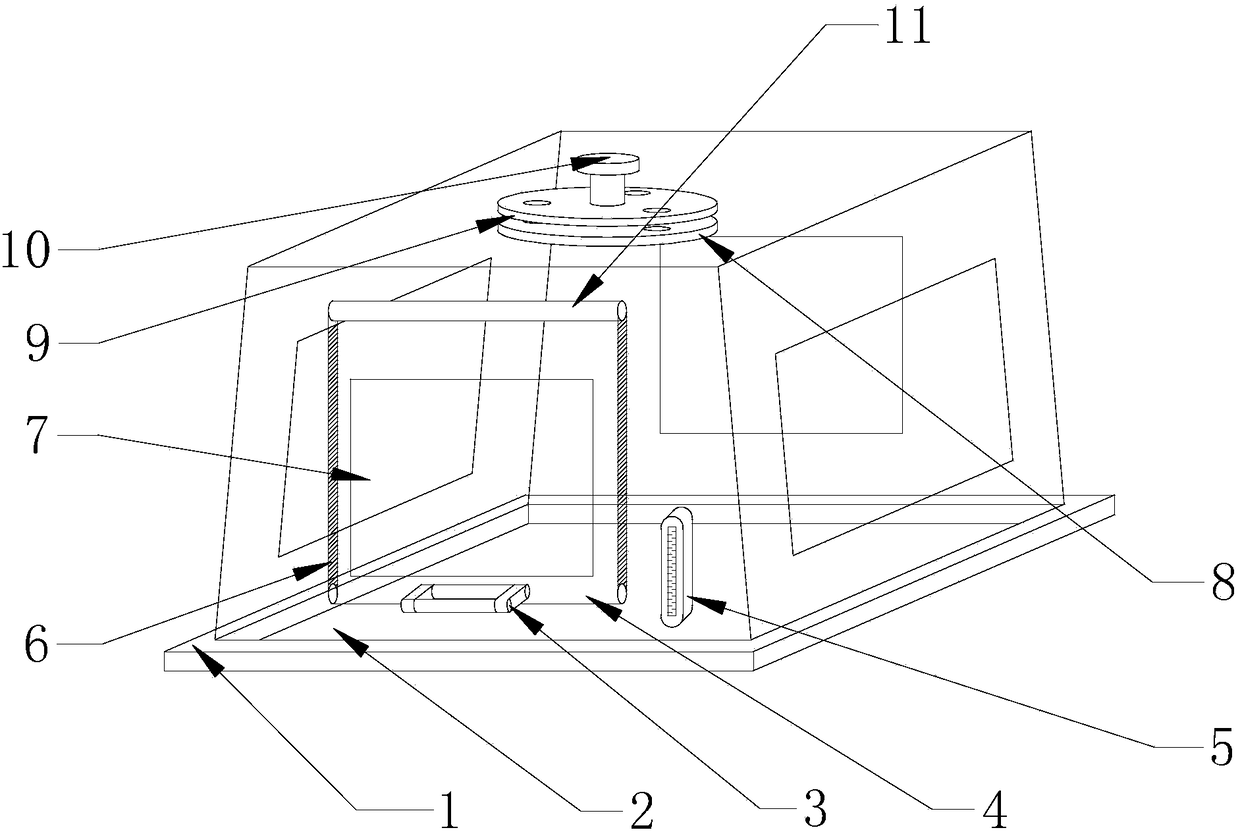 Chemical-experiment protecting cover with safety protection function