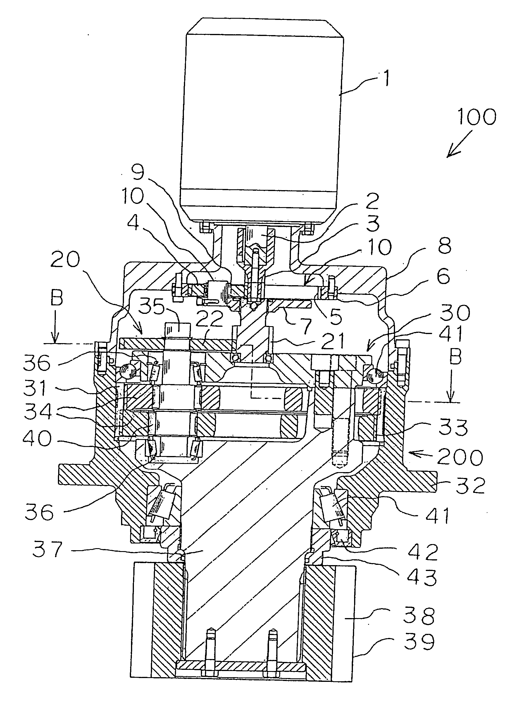 Speed reducer for use in yaw drive apparatus for wind power generation apparatus, and yaw drive method and apparatus for wind power generation apparatus using the speed reducer
