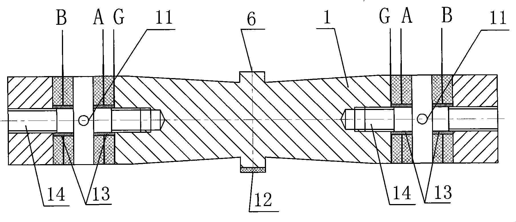 Single-driving foot sandwiched transducer type longitudinal bending linear ultrasonic motor