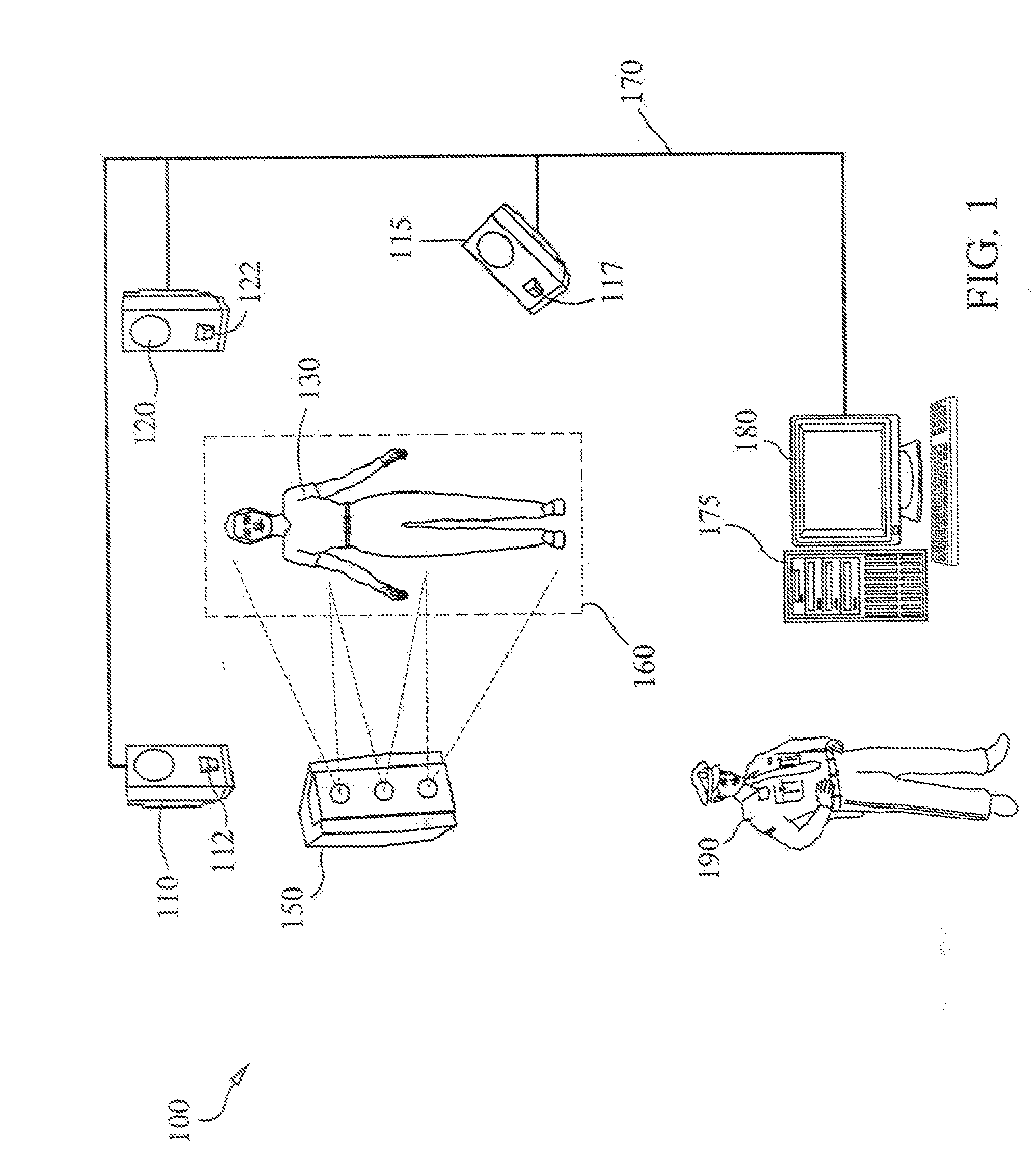 Multiple camera imaging method and system for detecting concealed objects