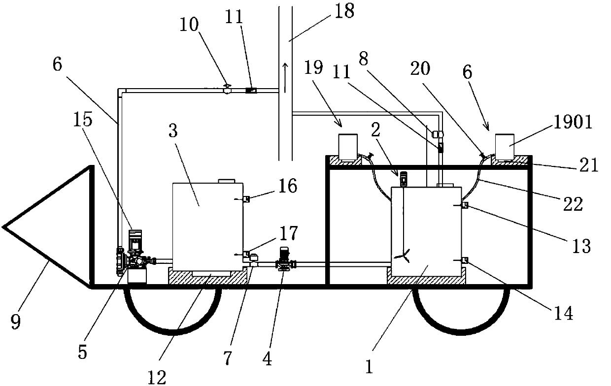 Fertilizer preparation device, sprinkler machine containing fertilizer preparation device and fertilizing method