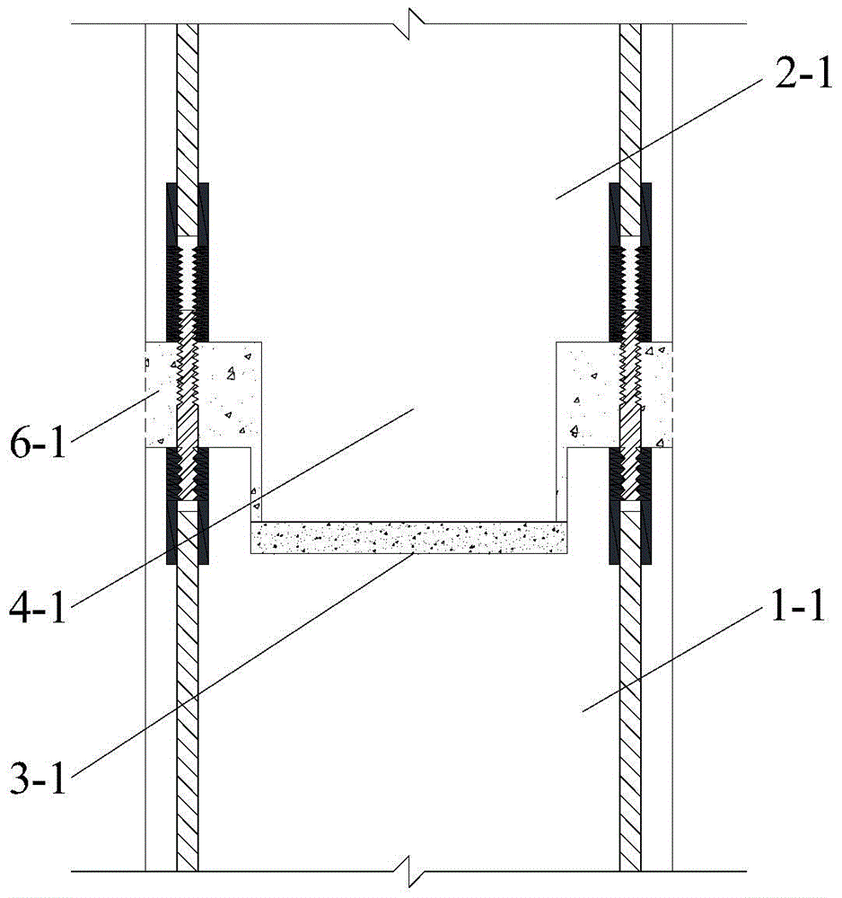 Butt joint connecting structure of precast concrete components