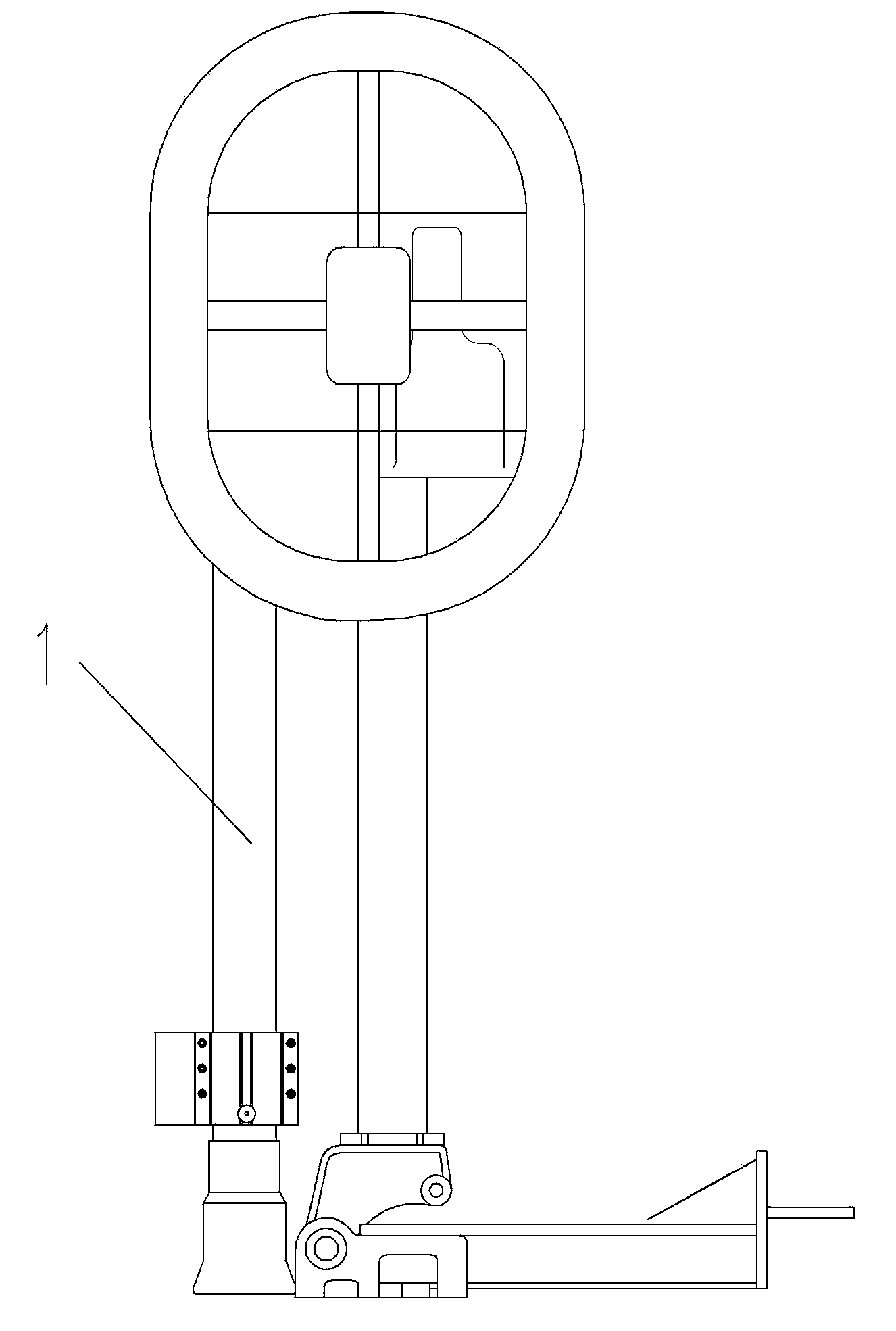 Large-current breaking device for isolation switch and isolation switch using same