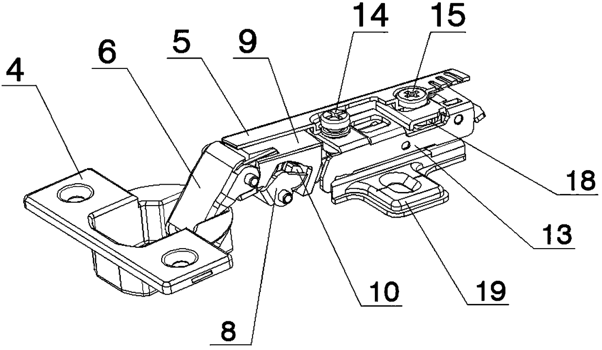 Damping hinge for furniture