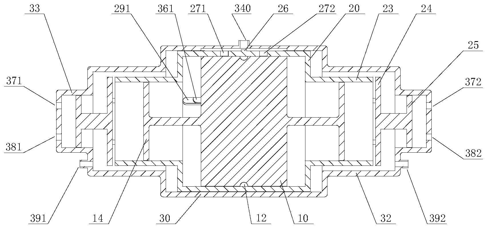 Integrated valve block