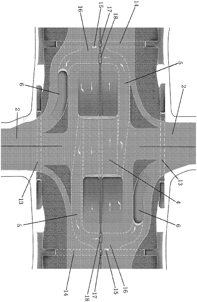 An urban crossroad structure