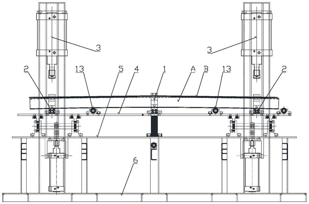 Rail wagon corner post assembly welding deformation control device