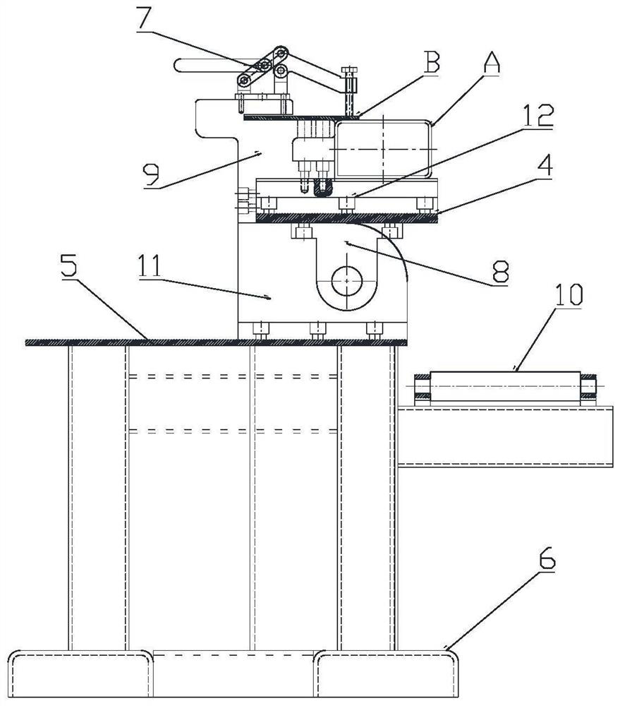 Rail wagon corner post assembly welding deformation control device