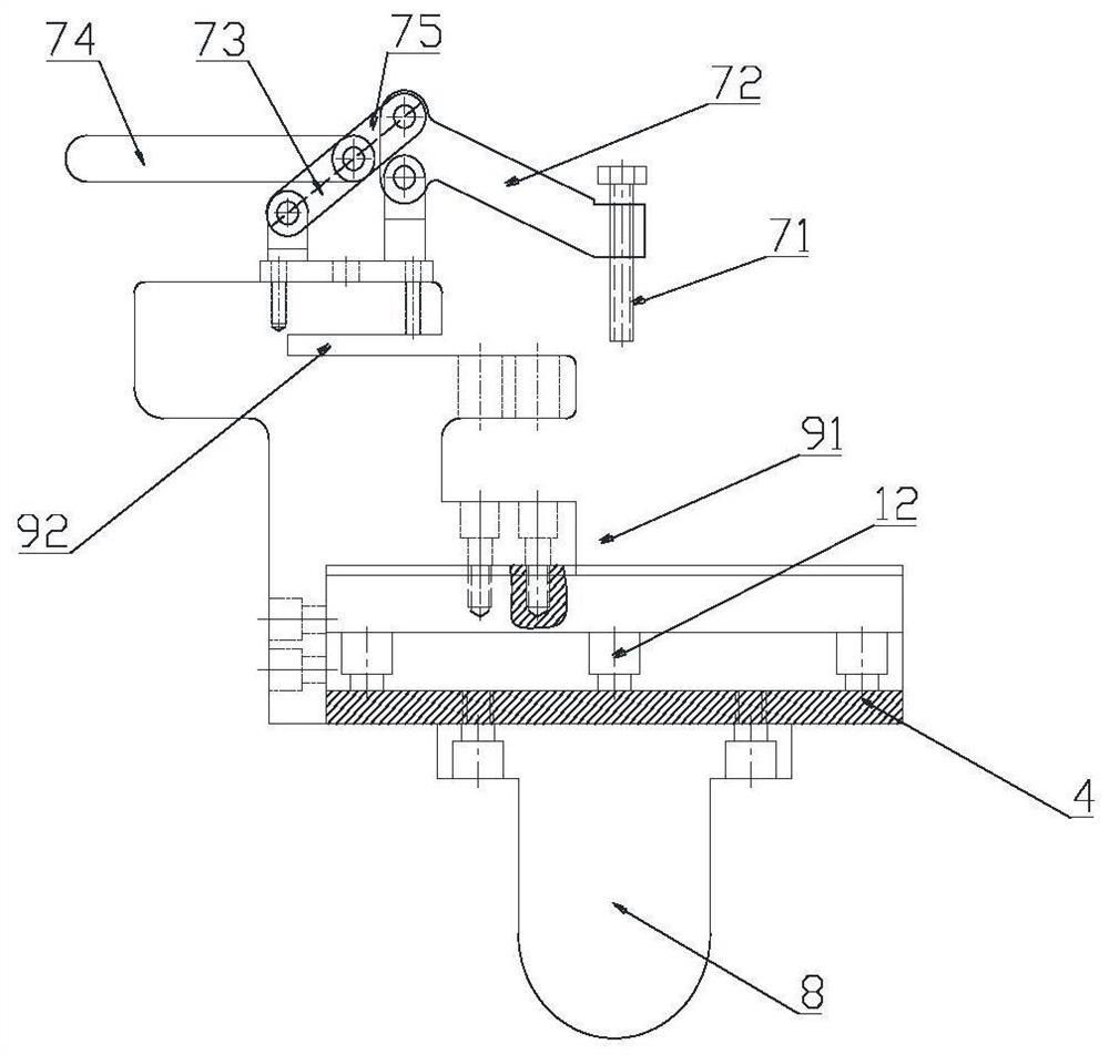 Rail wagon corner post assembly welding deformation control device