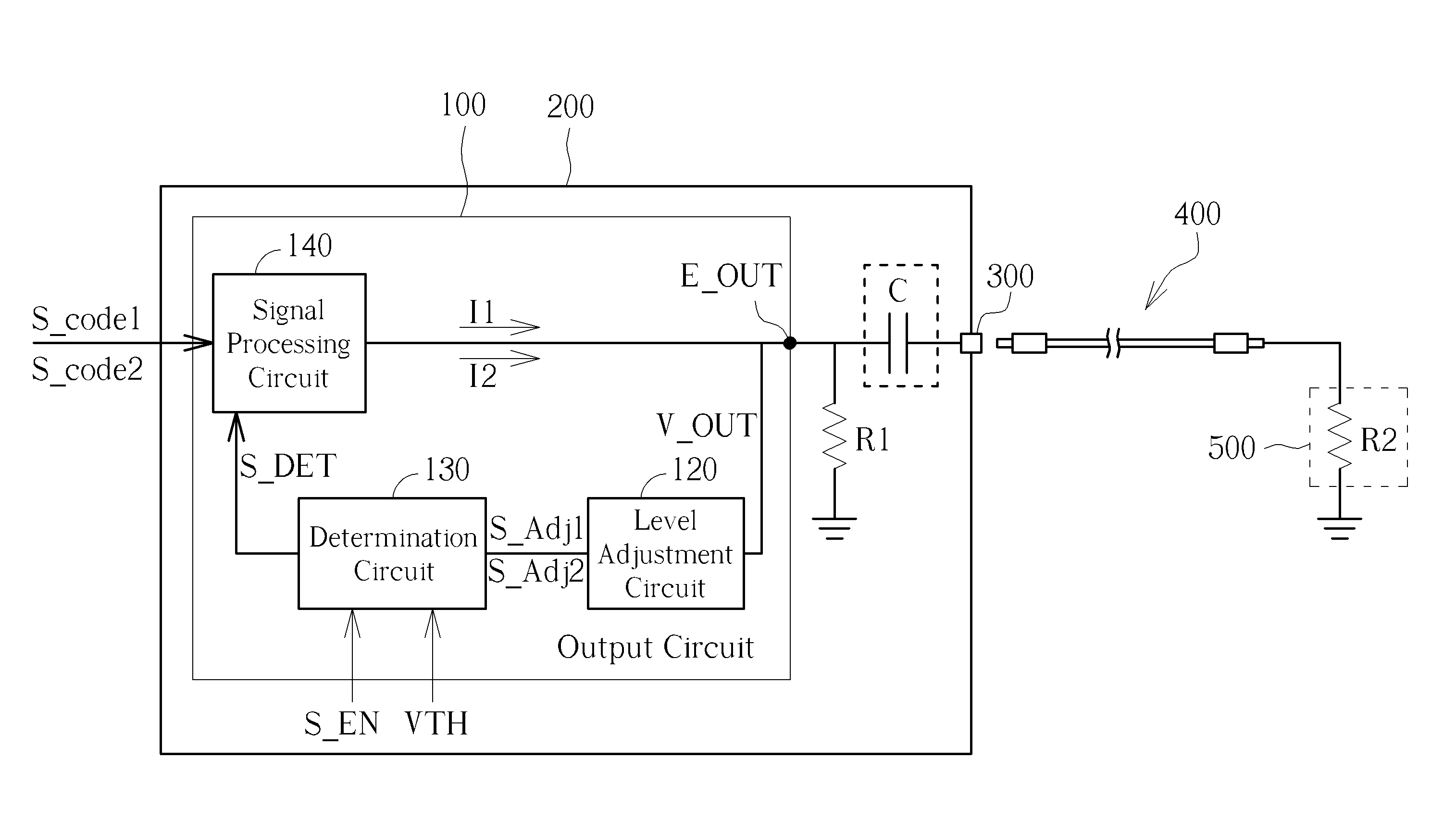 Output circuit and method for detecting whether load connected to connection port corresponding to output circuit