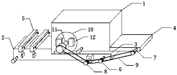 Fixed waste treatment device used for waste iron recycling