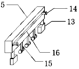 Fixed waste treatment device used for waste iron recycling