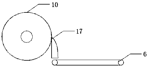 Fixed waste treatment device used for waste iron recycling