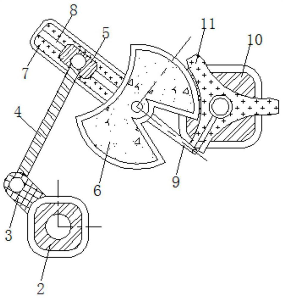 Buffering anti-pinch device used during material collection of stamping die