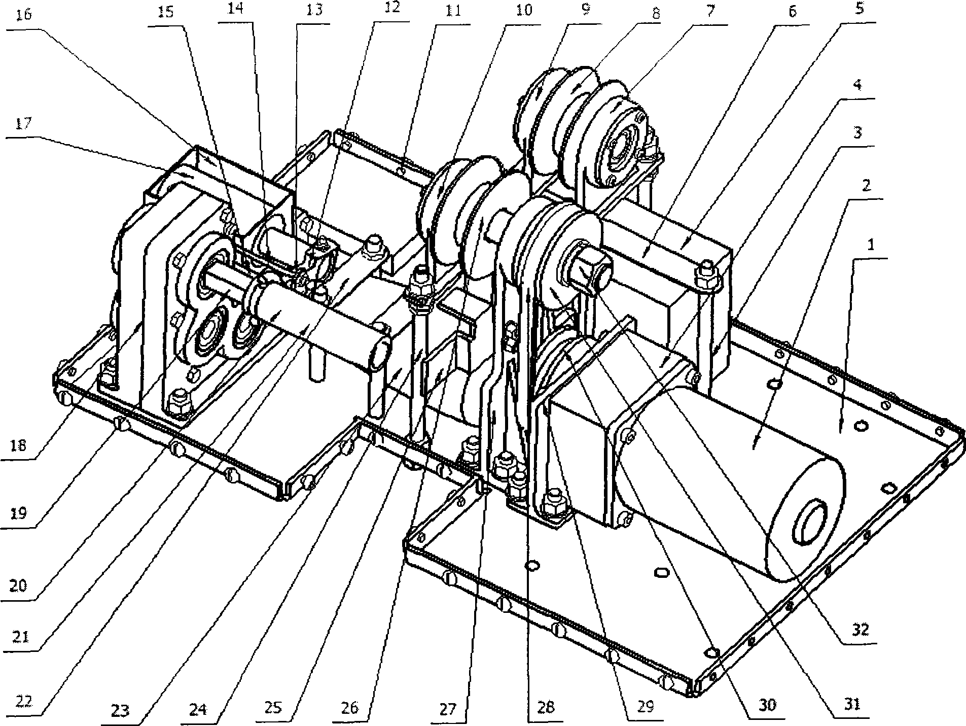 Robot for mounting anti-detour lightning lightning rod on high-tension line