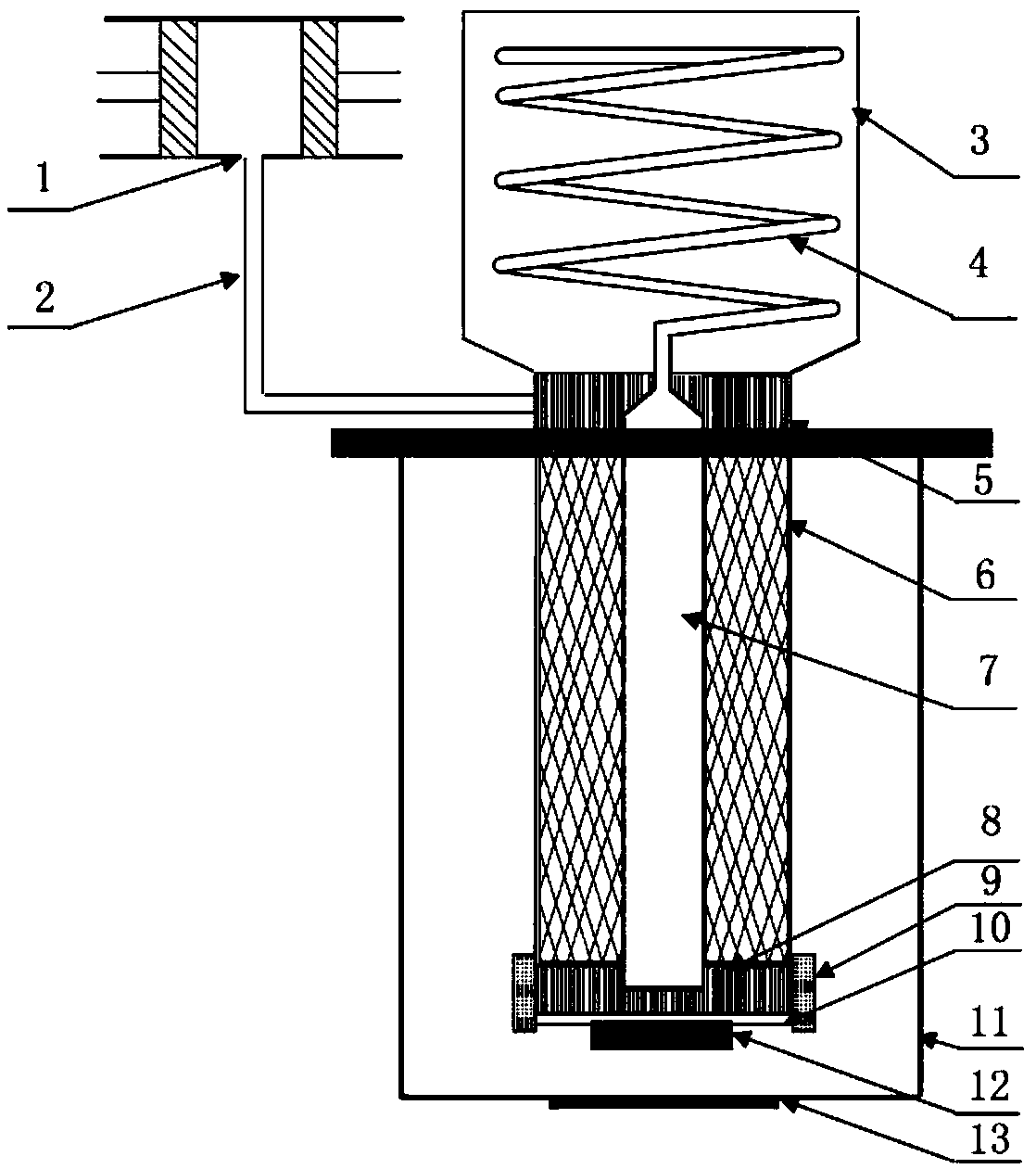 Low temperature refrigeration system provided with adsorption device and used for cooling space probe