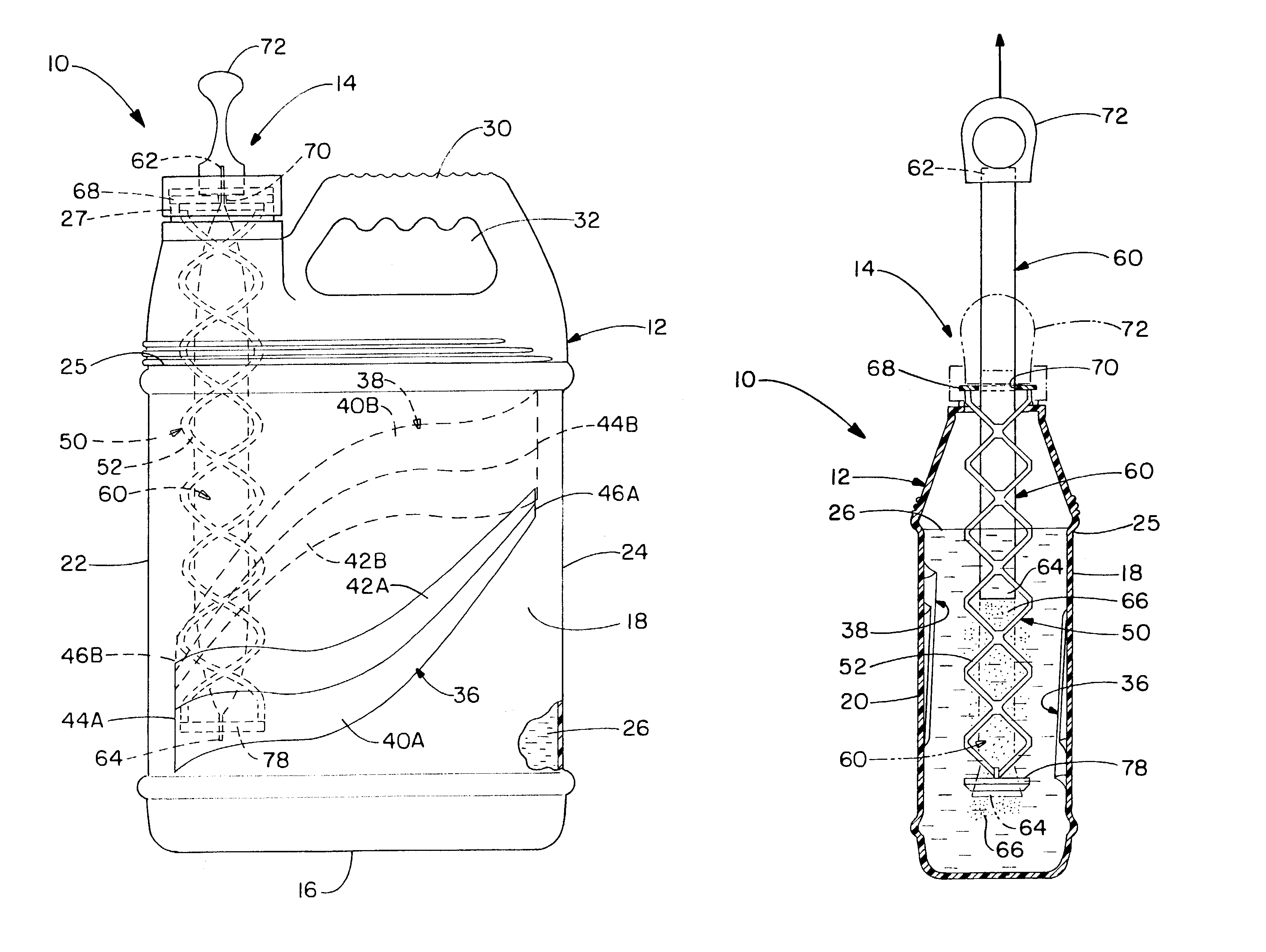 Paint container and colorant injector apparatus and method