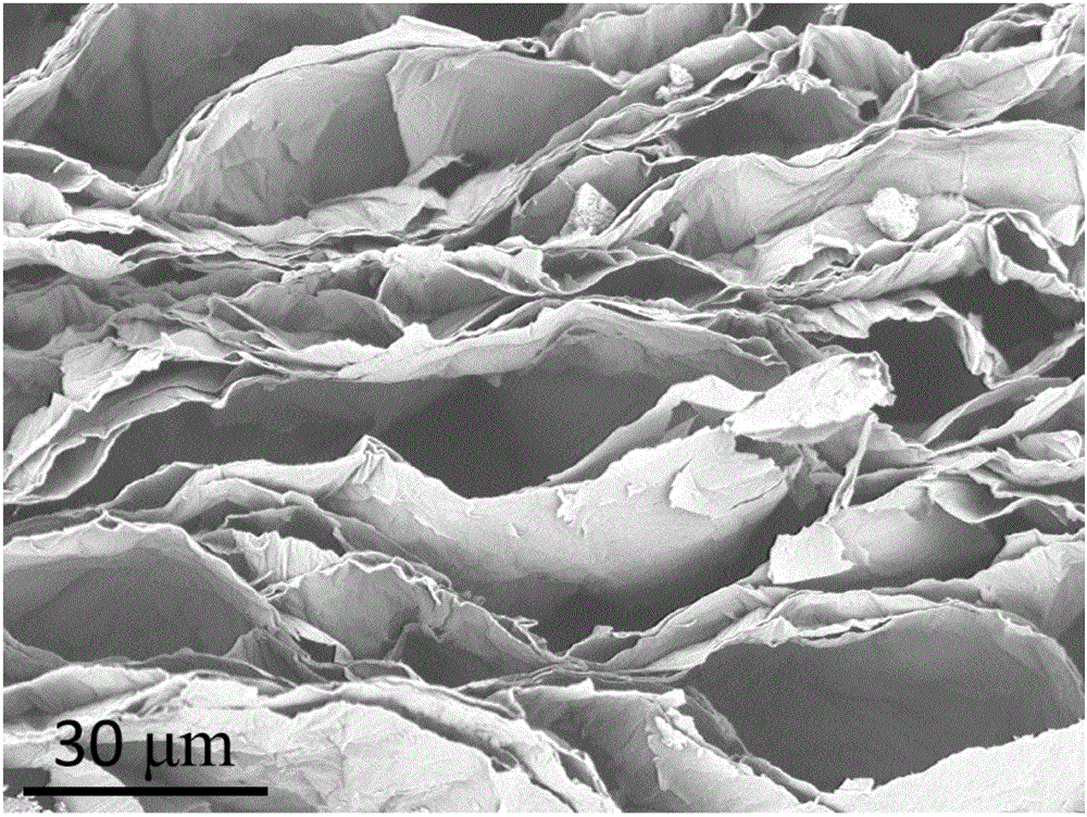 Graphene foam film, and preparation and application thereof