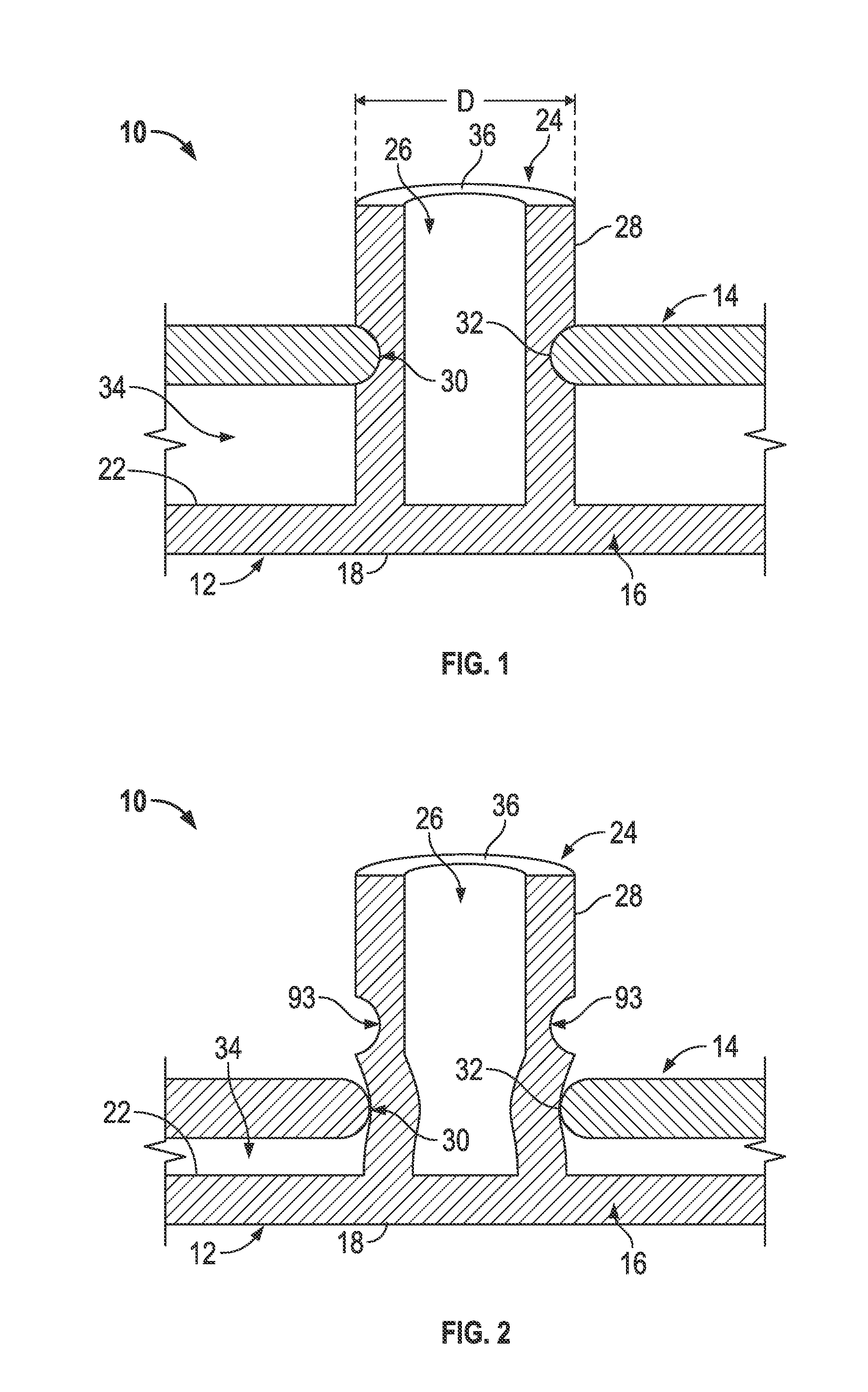 Elastically deformable energy management arrangement and method of managing energy absorption