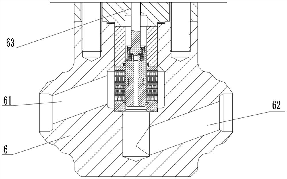 Balanced valve element structure and regulating valve