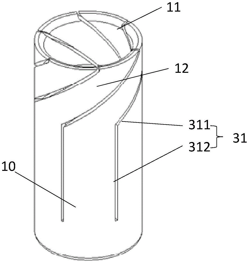 Grounding switch contact and direct-acting plug-in grounding switch with same