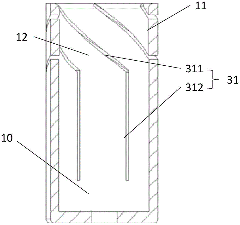 Grounding switch contact and direct-acting plug-in grounding switch with same