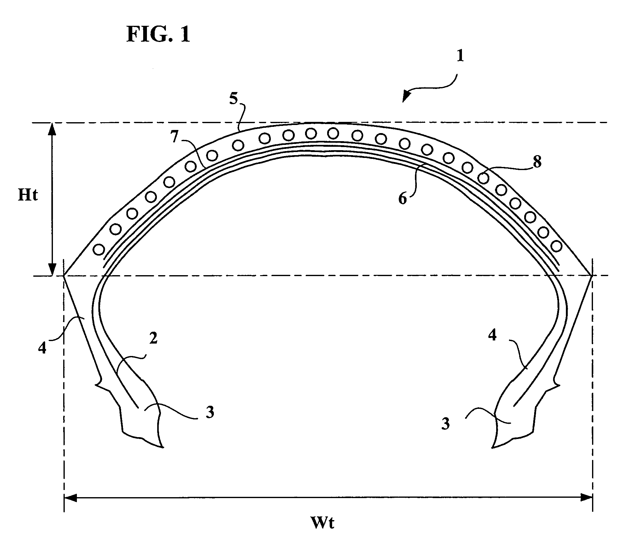Tire for two-wheeled vehicle comprising looped crown reinforcement