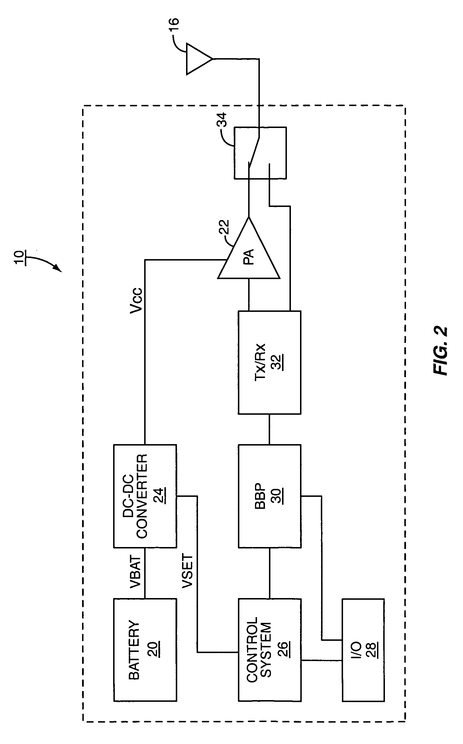 Multi-phase switching power supply for mobile telephone applications