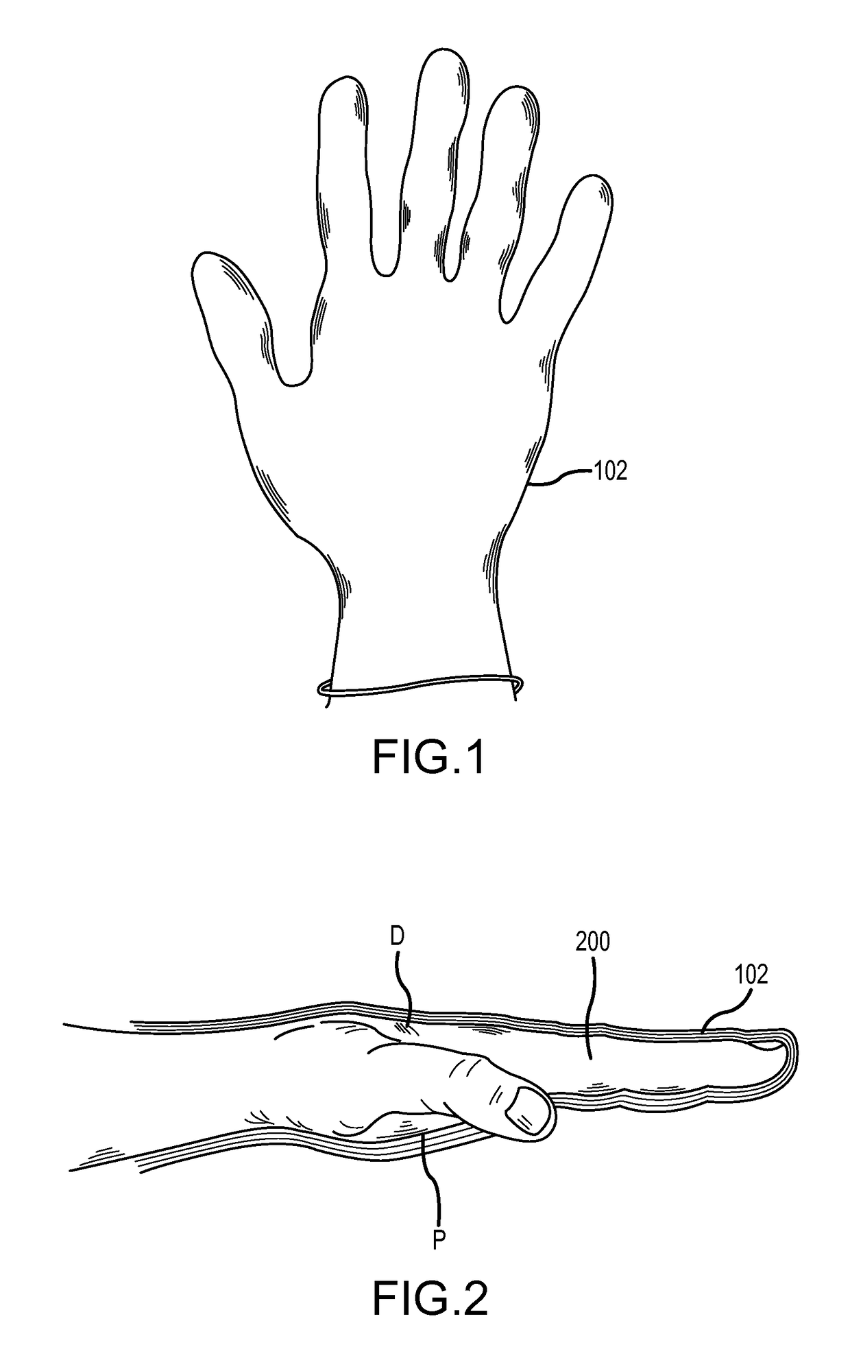 Surgical glove with ergonomic features