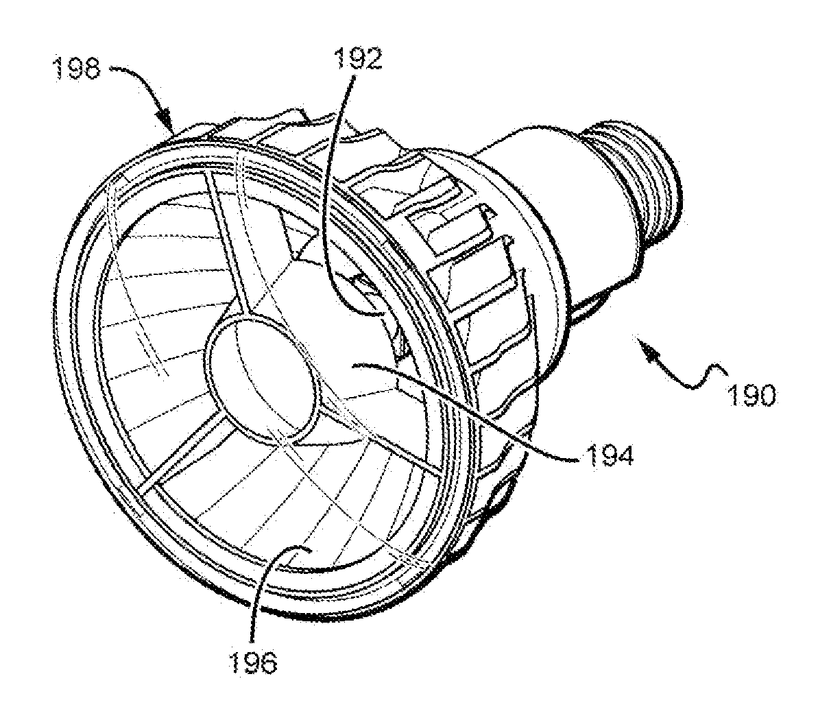 Light emitting diode primary optic for beam shaping